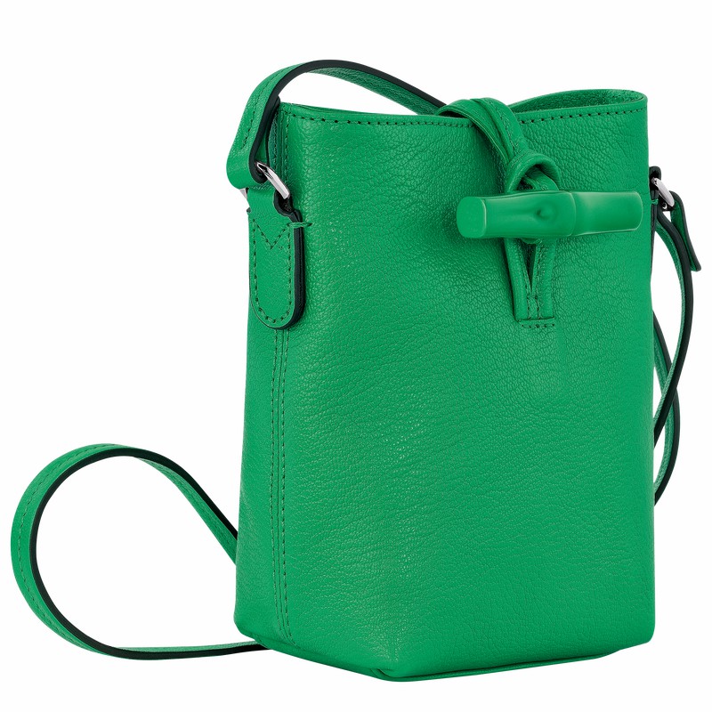 Bolsas Crossbody Longchamp Le Roseau XS Feminino Verdes Brasil | 10207HEC129