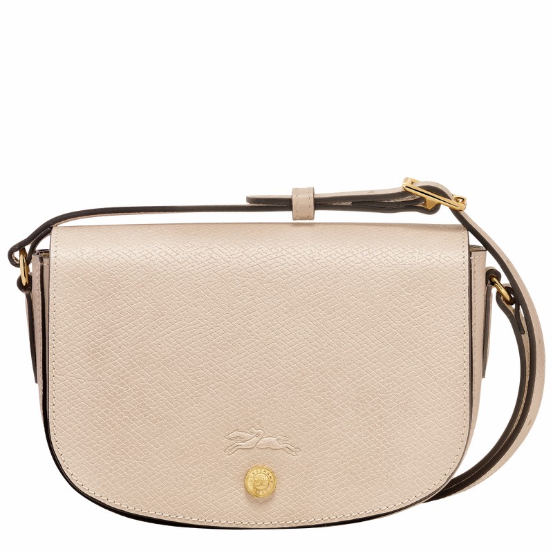 Bolsas Crossbody Longchamp ÉPURE S Feminino Branco Brasil | 10253HYZ555