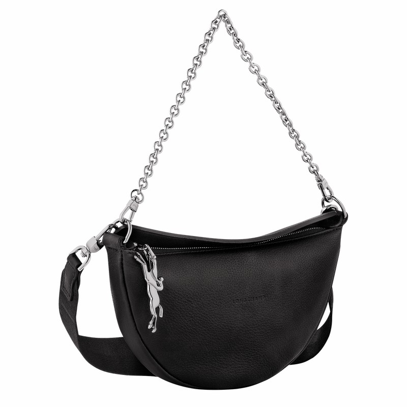 Bolsas Crossbody Longchamp Smile S Feminino Pretas Brasil | 10224HDS001