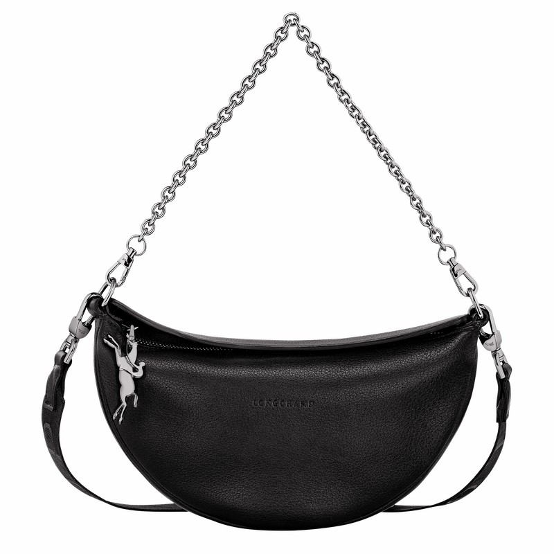 Bolsas Crossbody Longchamp Smile S Feminino Pretas Brasil | 10224HDS001