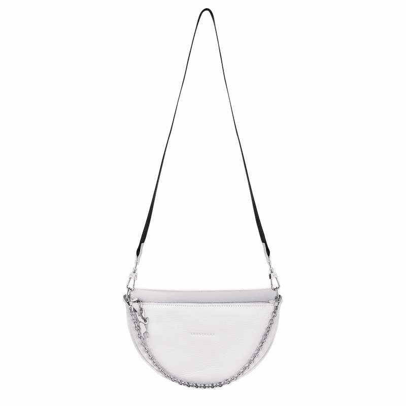 Bolsas Crossbody Longchamp Smile S Feminino Branco Brasil | 10224HDS007