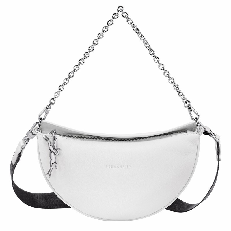 Bolsas Crossbody Longchamp Smile S Feminino Branco Brasil | 10224HDS007