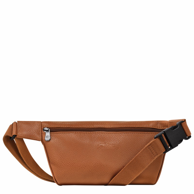 Bolsas De Cintura Longchamp Le FOULONNÉ M Feminino Caramel Brasil | 20045021F72