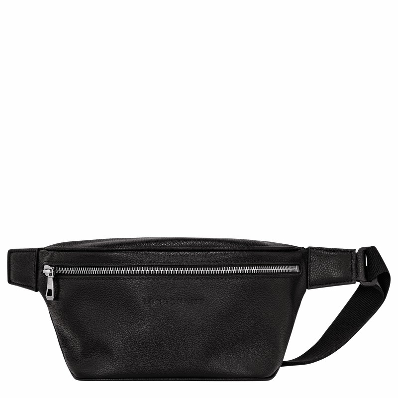 Bolsas De Cintura Longchamp Le FOULONNÉ M Masculino Pretas Brasil | 20045021047-