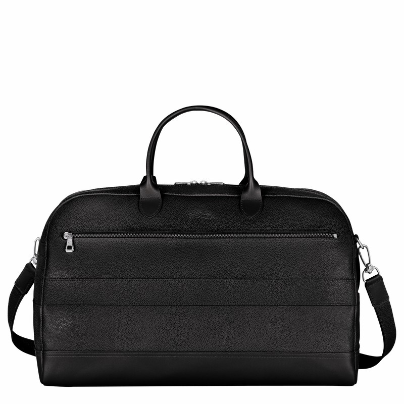 Bolsas De Viagem Longchamp Le FOULONNÉ M Masculino Pretas Brasil | L1302021047-