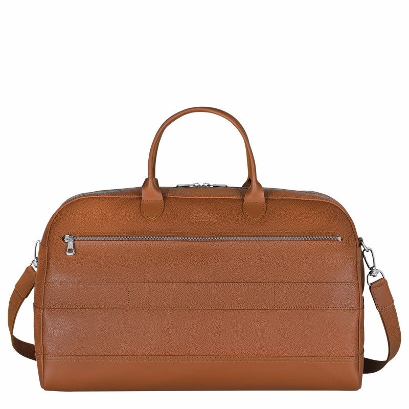 Bolsas De Viagem Longchamp Le FOULONNÉ M Masculino Caramel Brasil | L1302021F72-