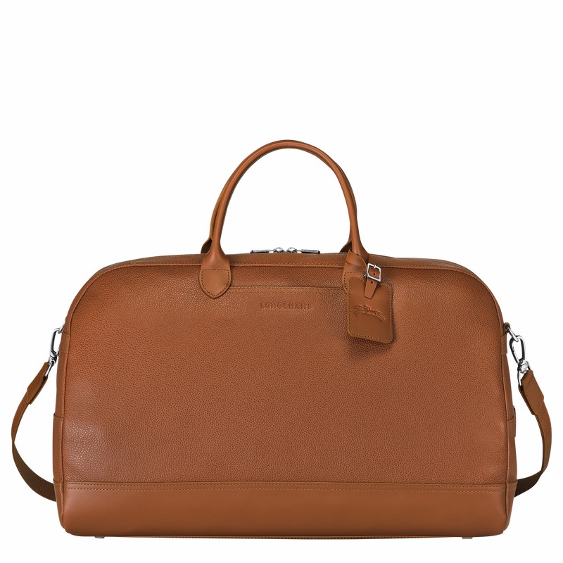 Bolsas De Viagem Longchamp Le FOULONNÉ M Masculino Caramel Brasil | L1302021F72-