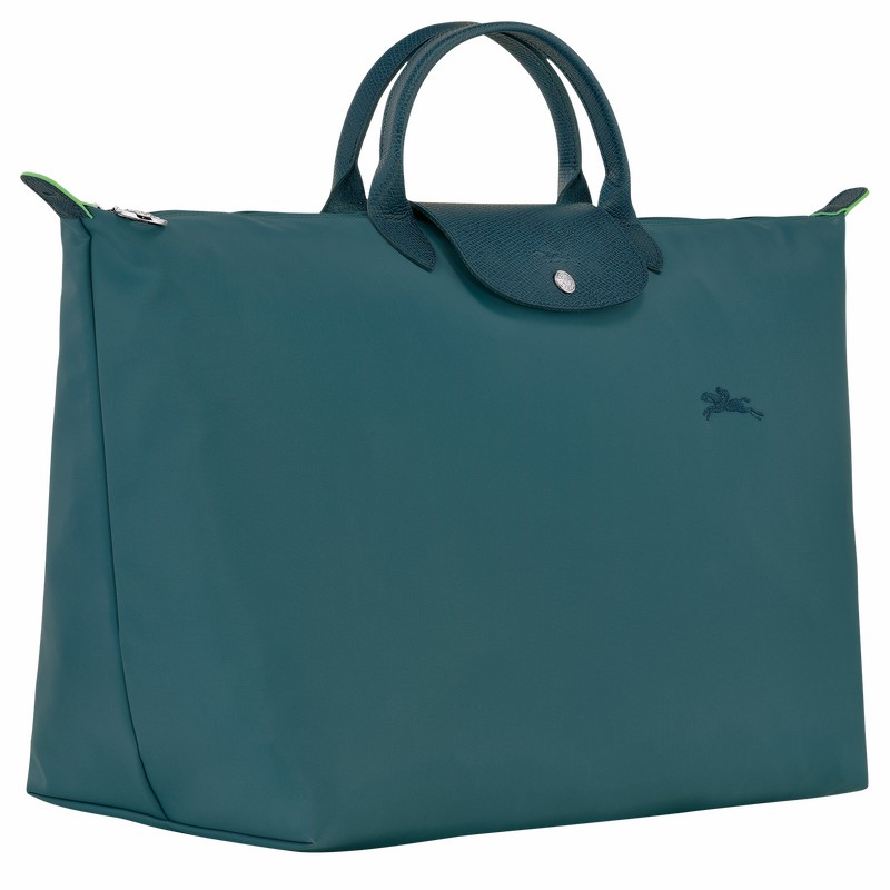 Bolsas De Viagem Longchamp Le Pliage Green S Masculino Azul Claro Brasil | L1624919P89-