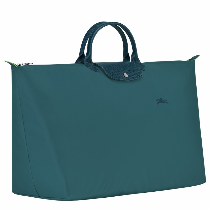 Bolsas De Viagem Longchamp Le Pliage Green M Masculino Azul Claro Brasil | L1625919P89-