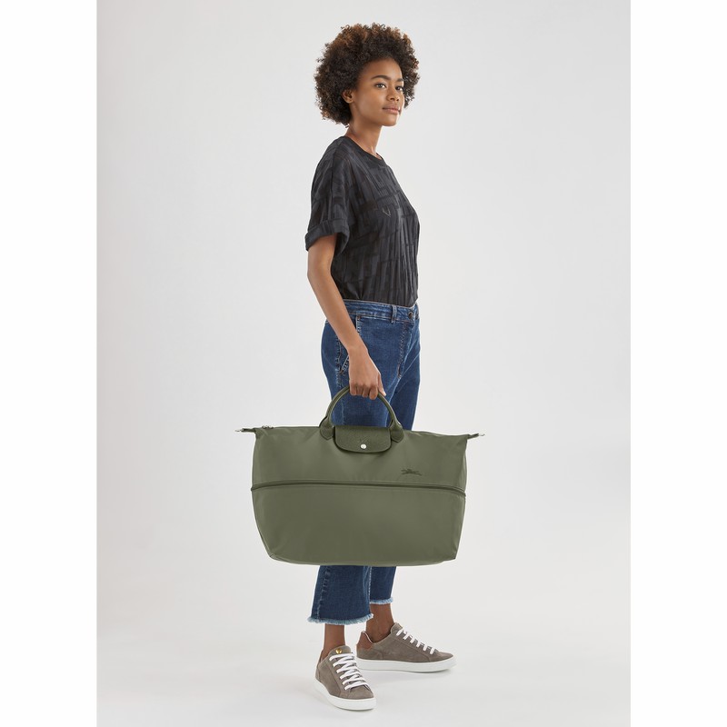 Bolsas De Viagem Longchamp Le Pliage Green expandable Feminino Verdes Brasil | L1911919479