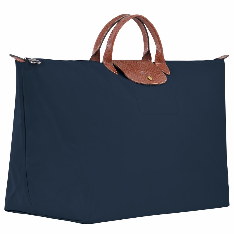 Bolsas De Viagem Longchamp Le Pliage Original M Masculino Azul Marinho Brasil | L1625089P68-