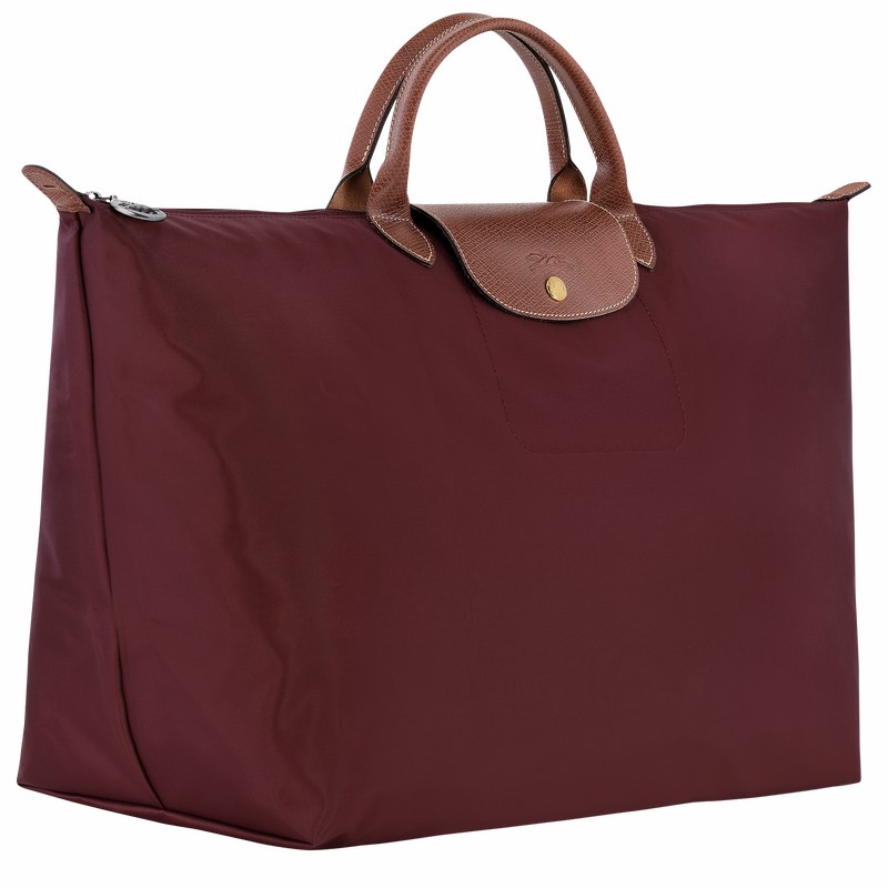 Bolsas De Viagem Longchamp Le Pliage Original S Masculino Bordeaux Brasil | L1624089P87-