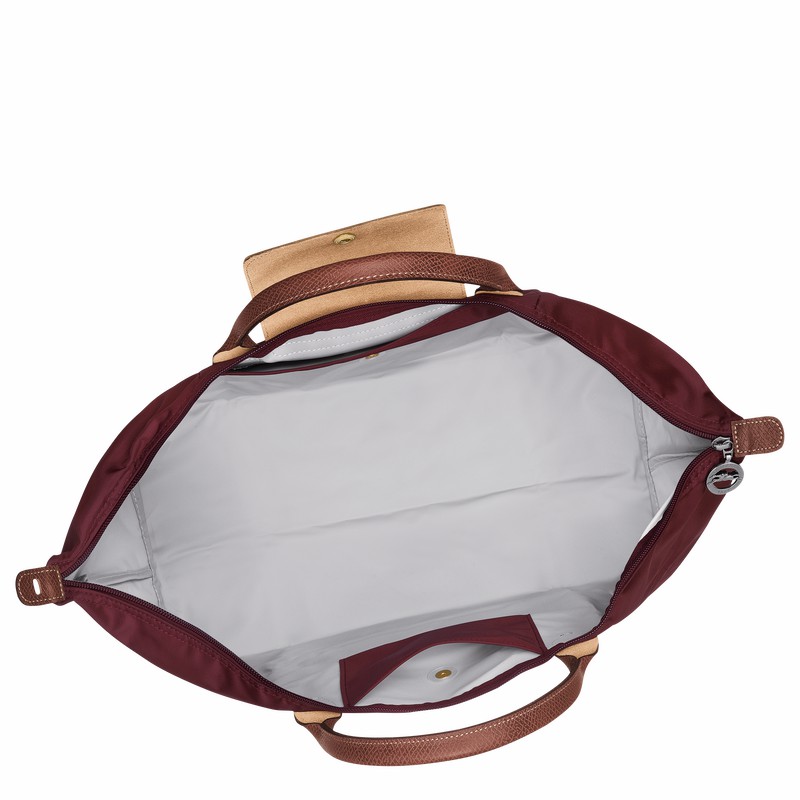 Bolsas De Viagem Longchamp Le Pliage Original S Masculino Bordeaux Brasil | L1624089P87-