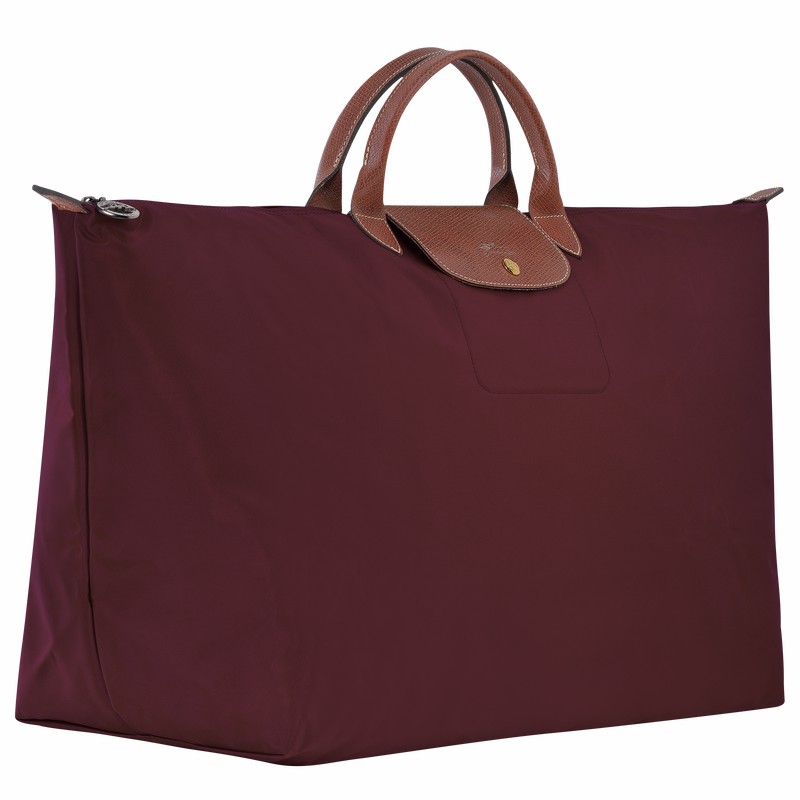 Bolsas De Viagem Longchamp Le Pliage Original M Masculino Bordeaux Brasil | L1625089P87-