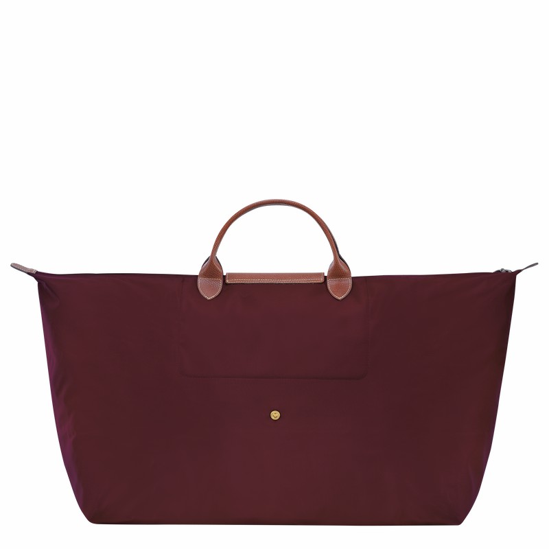 Bolsas De Viagem Longchamp Le Pliage Original M Masculino Bordeaux Brasil | L1625089P87-