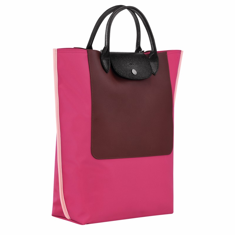 Bolsas Tote Longchamp Cabas Longchamp M Masculino Fucsia Brasil | 10264093J13-