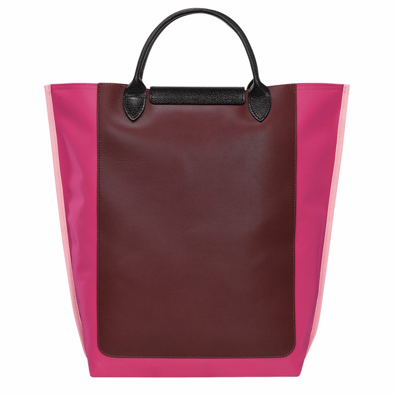 Bolsas Tote Longchamp Cabas Longchamp M Masculino Fucsia Brasil | 10264093J13-