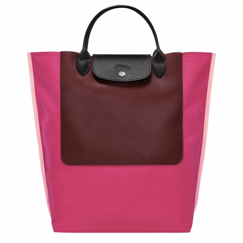 Bolsas Tote Longchamp Cabas Longchamp M Masculino Fucsia Brasil | 10264093J13-