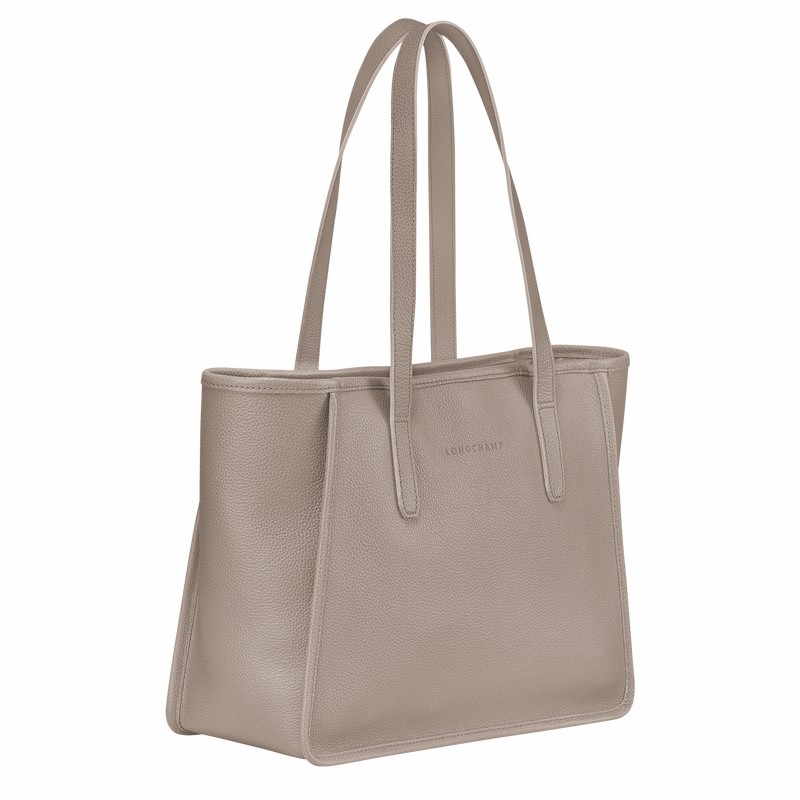 Bolsas Tote Longchamp Le FOULONNÉ L Feminino Cinzentas Brasil | 10190021P55