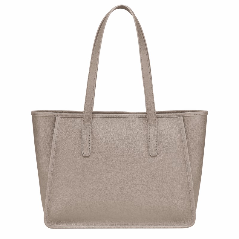 Bolsas Tote Longchamp Le FOULONNÉ L Feminino Cinzentas Brasil | 10190021P55