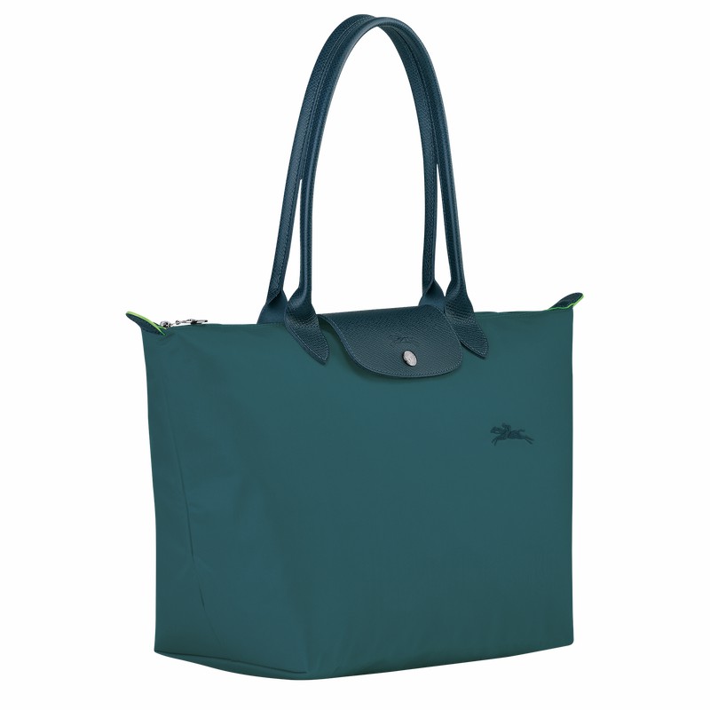 Bolsas Tote Longchamp Le Pliage Green L Feminino Azul Claro Brasil | L1899919P89