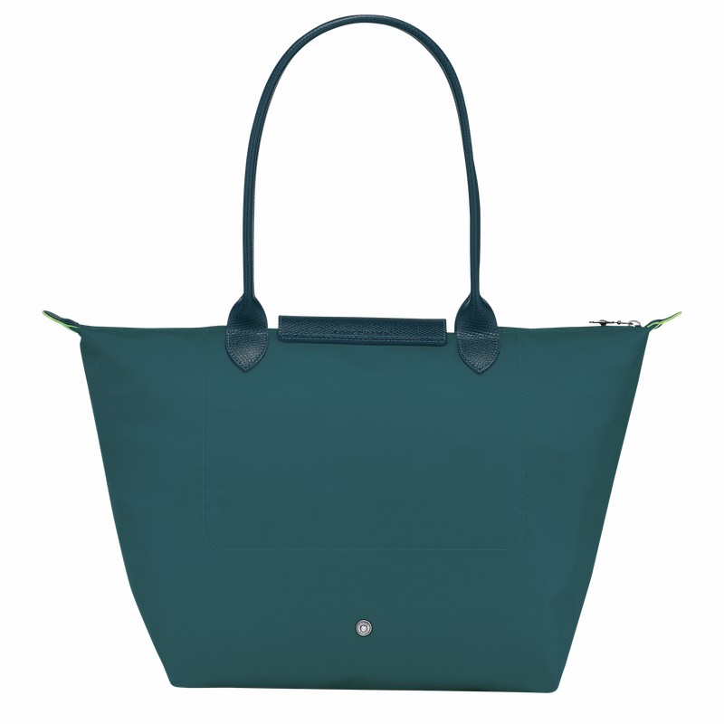 Bolsas Tote Longchamp Le Pliage Green L Feminino Azul Claro Brasil | L1899919P89