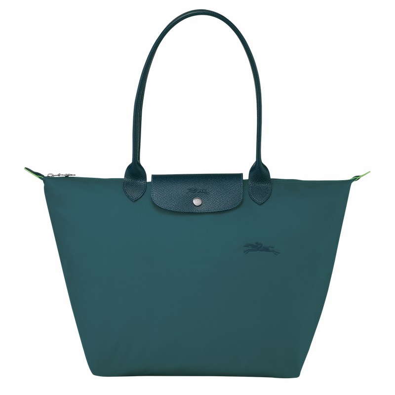 Bolsas Tote Longchamp Le Pliage Green L Feminino Azul Claro Brasil | L1899919P89