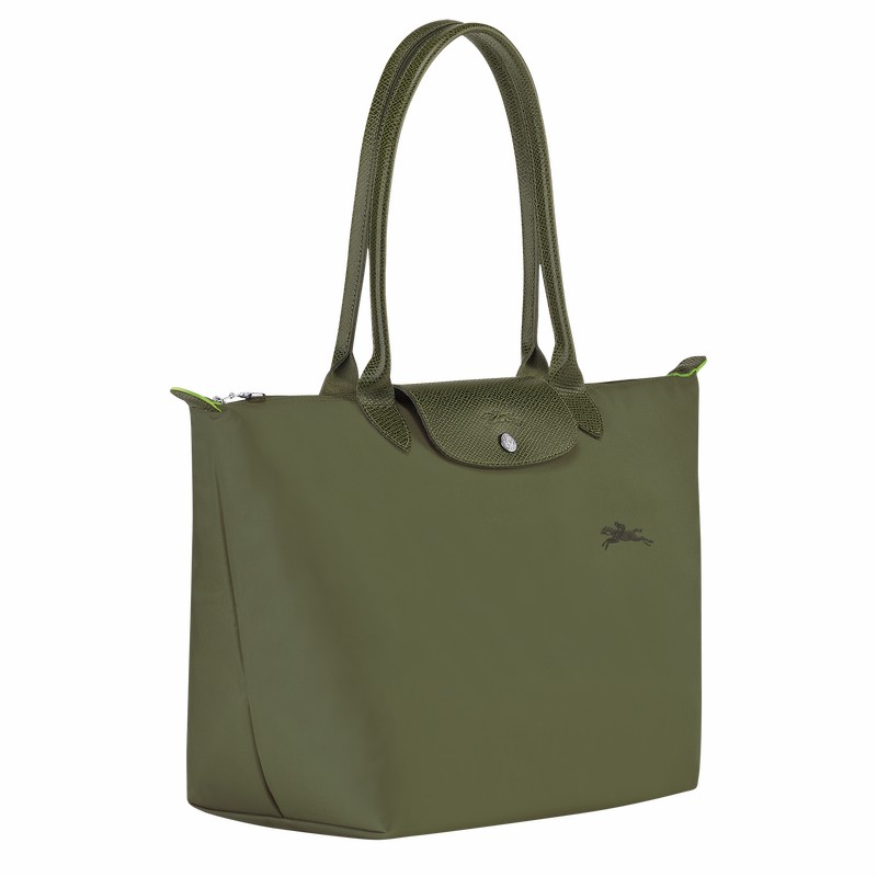 Bolsas Tote Longchamp Le Pliage Green L Feminino Verdes Brasil | L1899919479