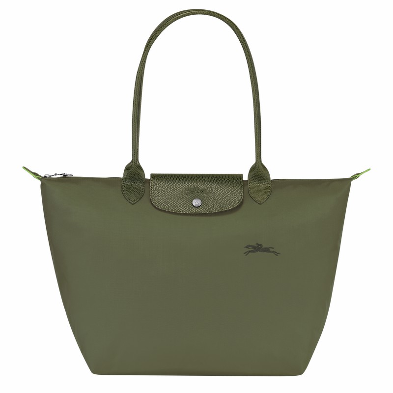 Bolsas Tote Longchamp Le Pliage Green L Feminino Verdes Brasil | L1899919479