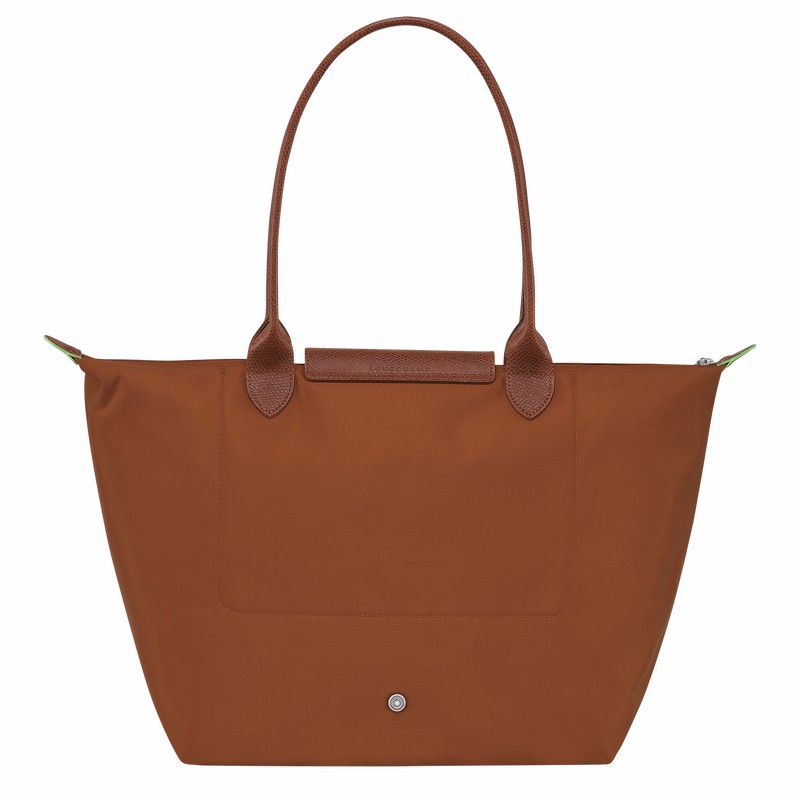 Bolsas Tote Longchamp Le Pliage Green L Feminino Marrom Brasil | L1899919504