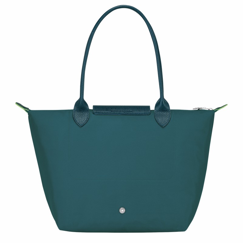 Bolsas Tote Longchamp Le Pliage Green M Feminino Azul Claro Brasil | L2605919P89