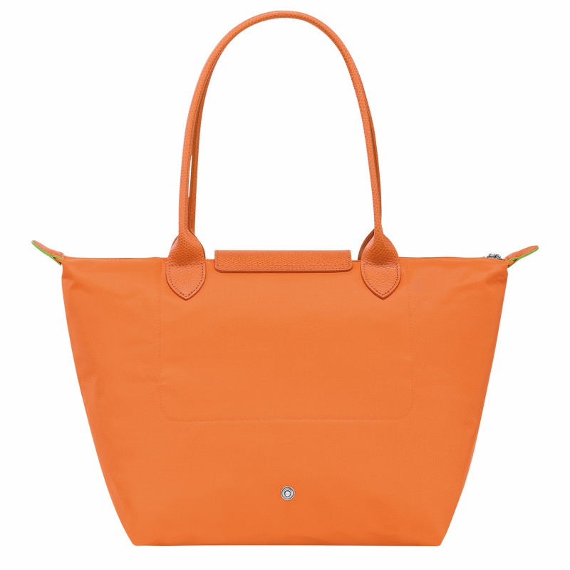 Bolsas Tote Longchamp Le Pliage Green M Feminino Laranja Brasil | L2605919P54