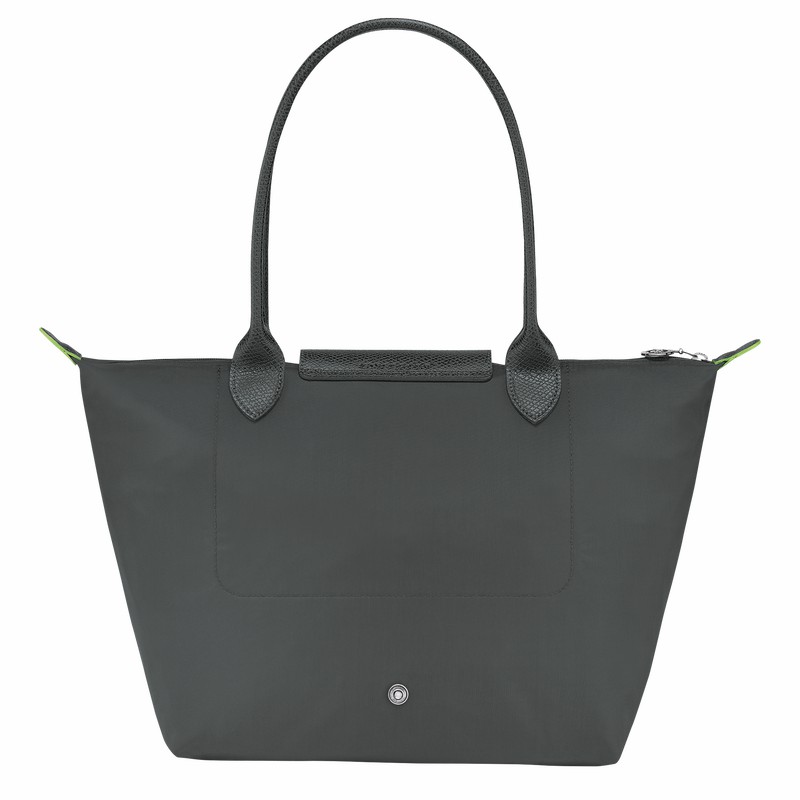 Bolsas Tote Longchamp Le Pliage Green M Feminino Cinzentas Escuro Brasil | L2605919P66