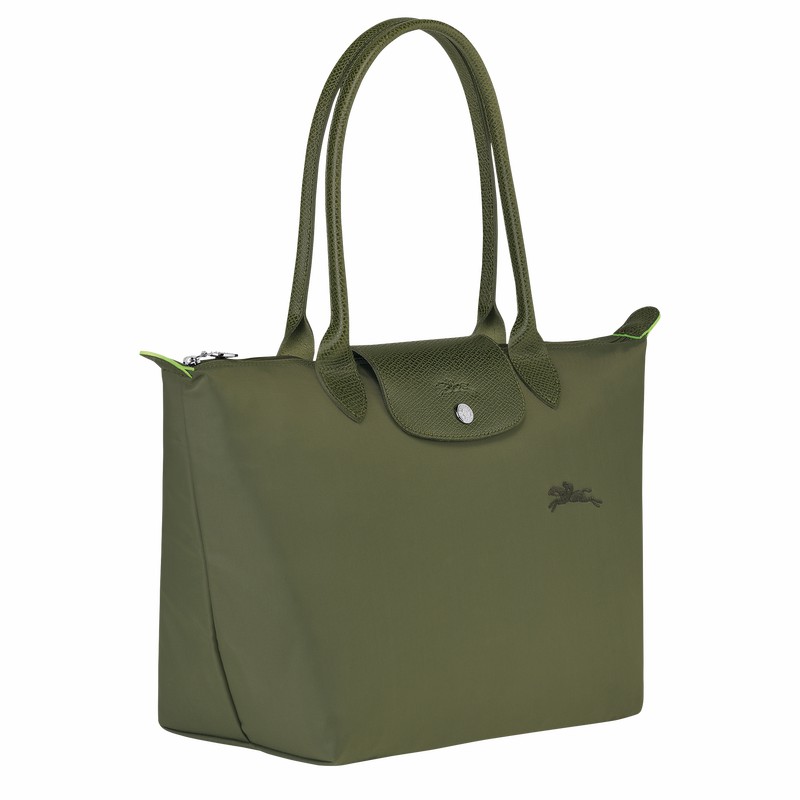 Bolsas Tote Longchamp Le Pliage Green M Feminino Verdes Brasil | L2605919479