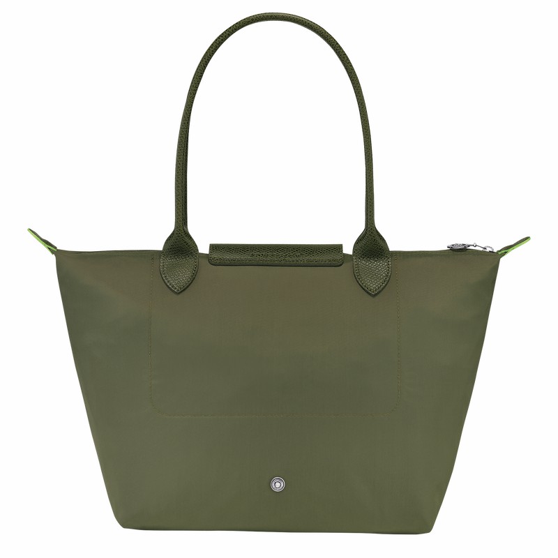 Bolsas Tote Longchamp Le Pliage Green M Feminino Verdes Brasil | L2605919479