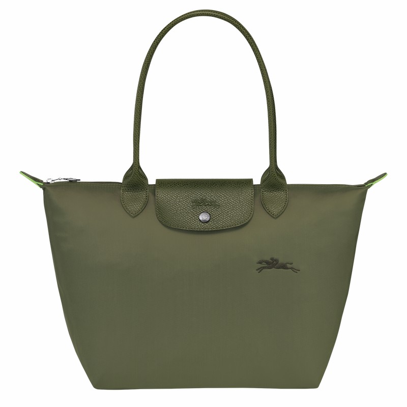 Bolsas Tote Longchamp Le Pliage Green M Feminino Verdes Brasil | L2605919479