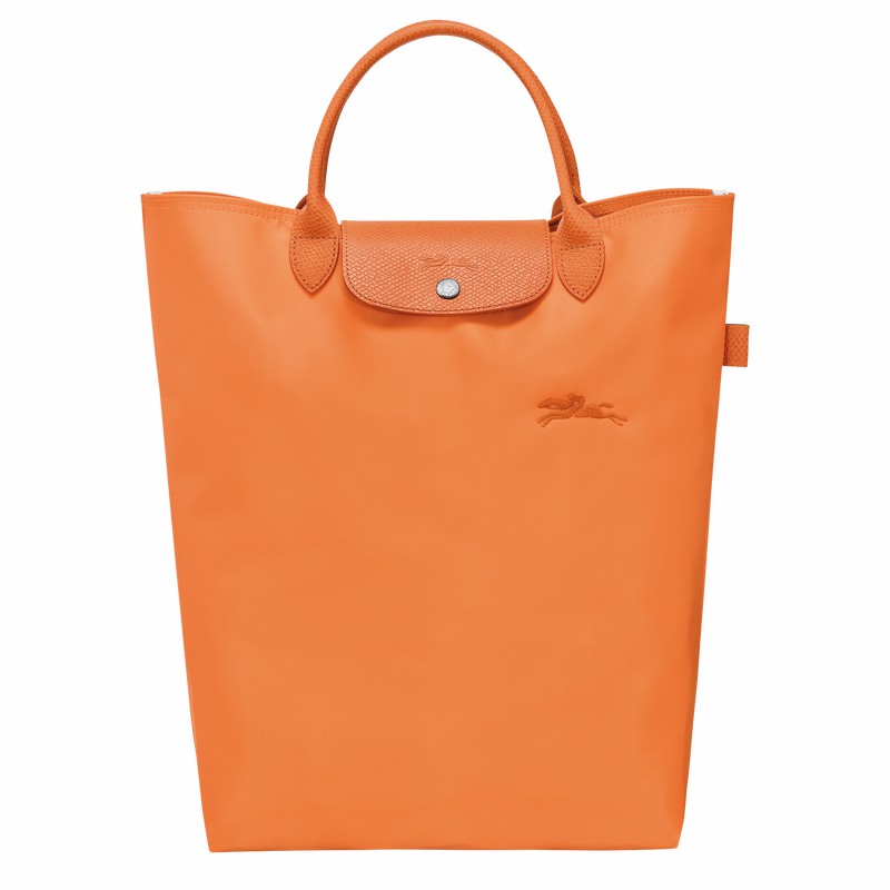 Bolsas Tote Longchamp Le Pliage Green M Feminino Laranja Brasil | 10168919P54