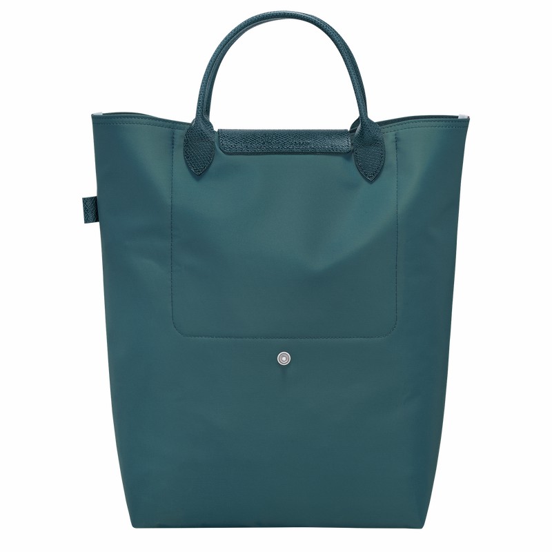 Bolsas Tote Longchamp Le Pliage Green M Masculino Azul Claro Brasil | 10168919P89-