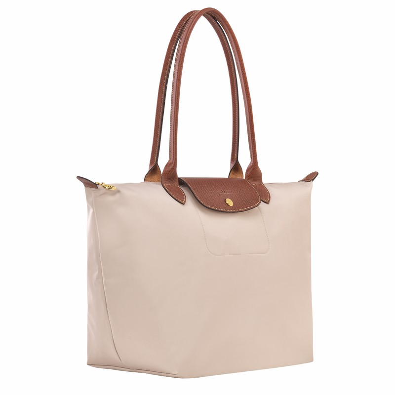 Bolsas Tote Longchamp Le Pliage Original L Feminino Branco Brasil | L1899089P71