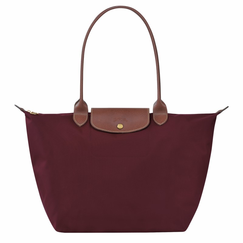 Bolsas Tote Longchamp Le Pliage Original L Feminino Bordeaux Brasil | L1899089P87