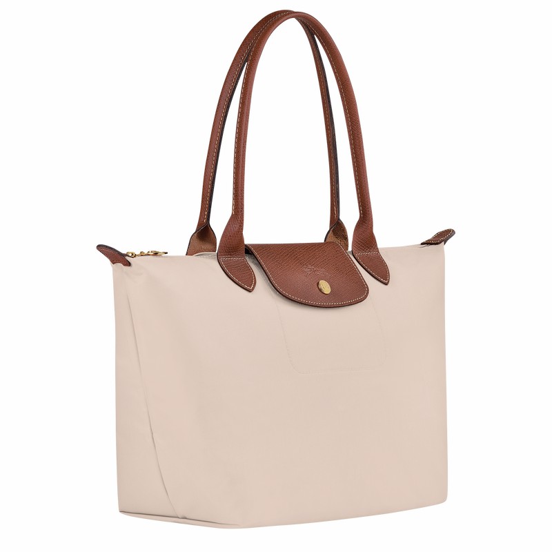 Bolsas Tote Longchamp Le Pliage Original M Feminino Branco Brasil | L2605089P71