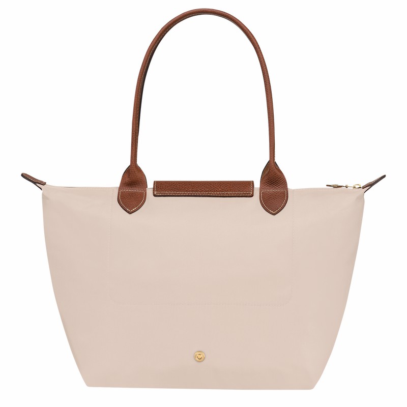 Bolsas Tote Longchamp Le Pliage Original M Feminino Branco Brasil | L2605089P71