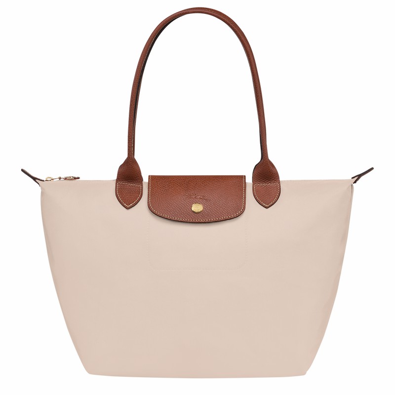 Bolsas Tote Longchamp Le Pliage Original M Feminino Branco Brasil | L2605089P71