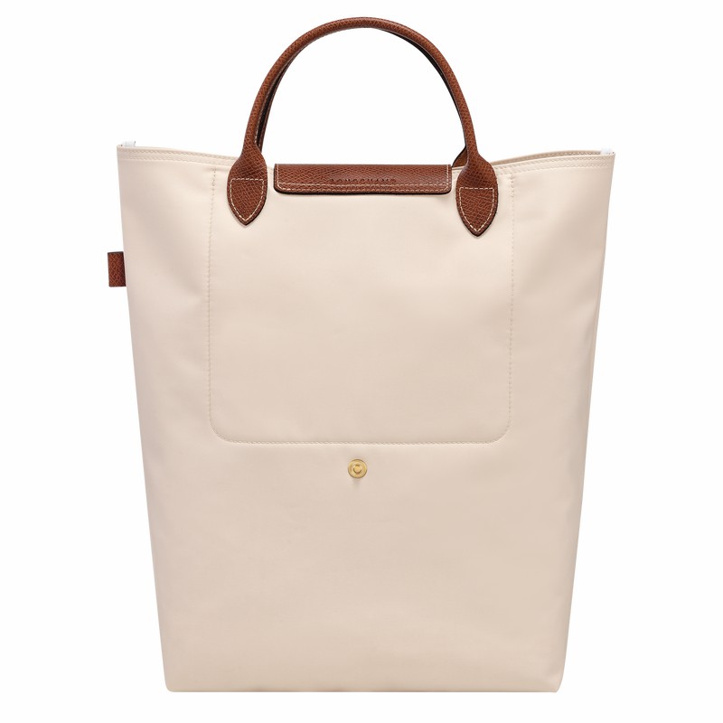 Bolsas Tote Longchamp Le Pliage Original M Feminino Branco Brasil | 10168089P71