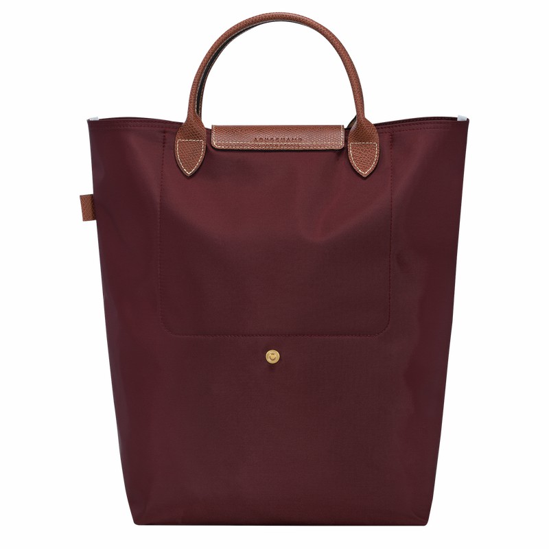 Bolsas Tote Longchamp Le Pliage Original M Feminino Bordeaux Brasil | 10168089P87