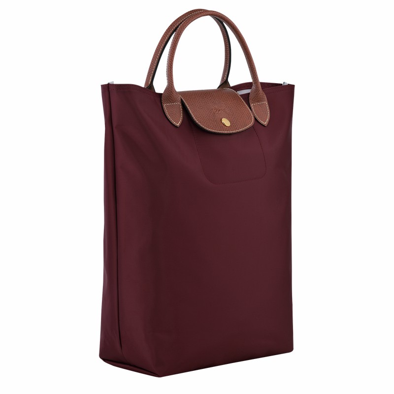 Bolsas Tote Longchamp Le Pliage Original M Masculino Bordeaux Brasil | 10168089P87-