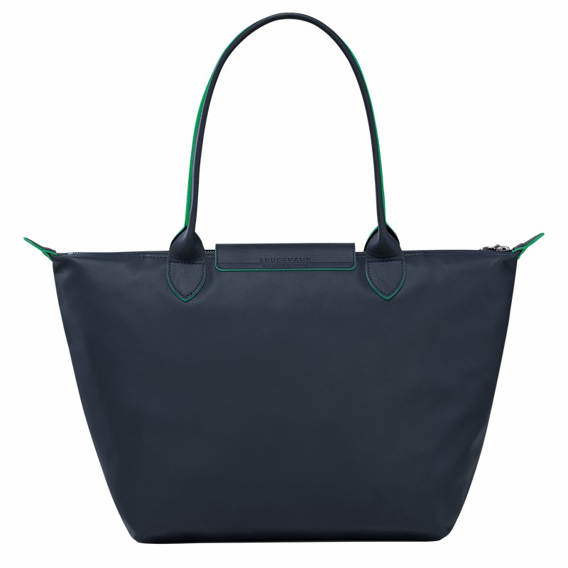 Bolsas Tote Longchamp Le Pliage Xtra M Feminino Azul Marinho Brasil | L2605HEY556