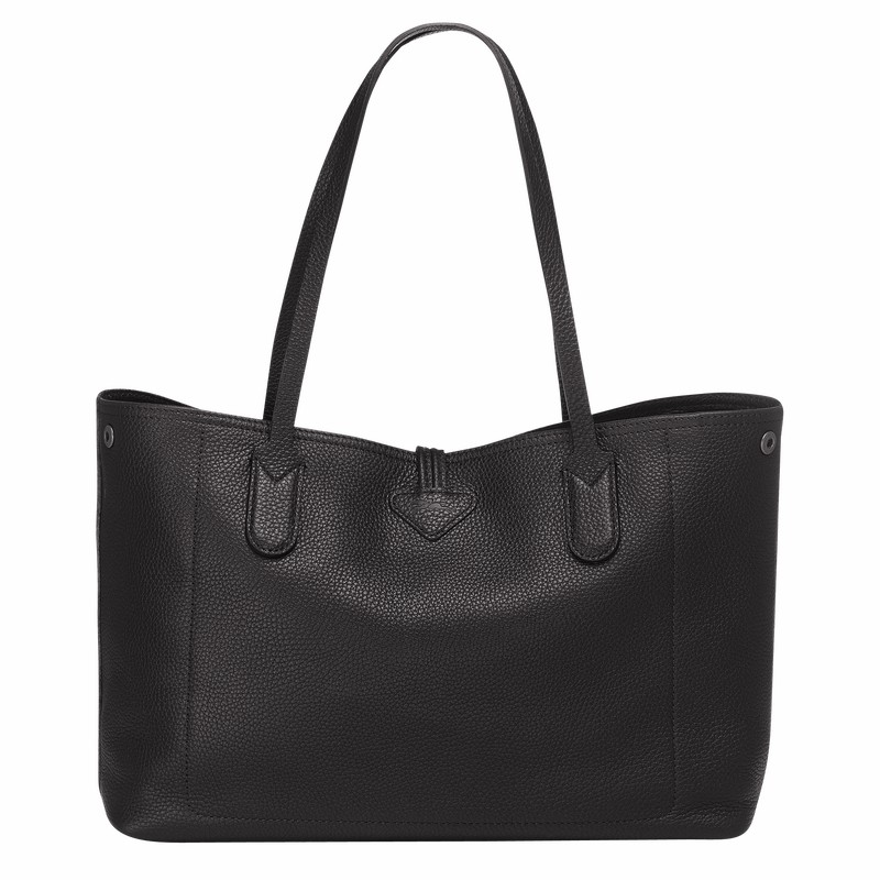 Bolsas Tote Longchamp Le Roseau Essential L Feminino Pretas Brasil | L2686968001