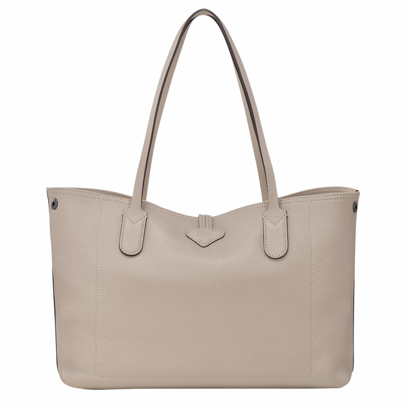 Bolsas Tote Longchamp Le Roseau Essential L Feminino Cinzentas Brasil | L2686968266