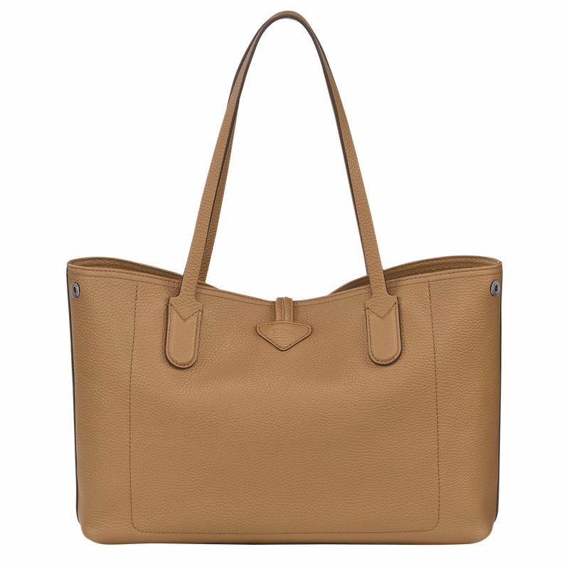 Bolsas Tote Longchamp Le Roseau Essential L Feminino Caqui Brasil | L2686968026